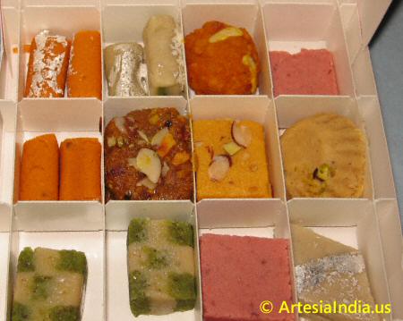 Assorted Indian Sweets Box image © ArtesiaIndia.us